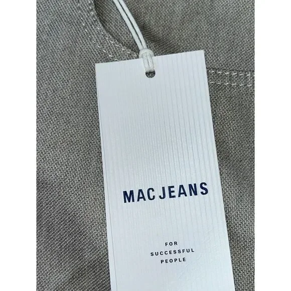 MAC Jeans Arne Modern Straight Mid-Rise Stretch Tan Denim Mens 40x30 MSRP $175 - Picture 8 of 14